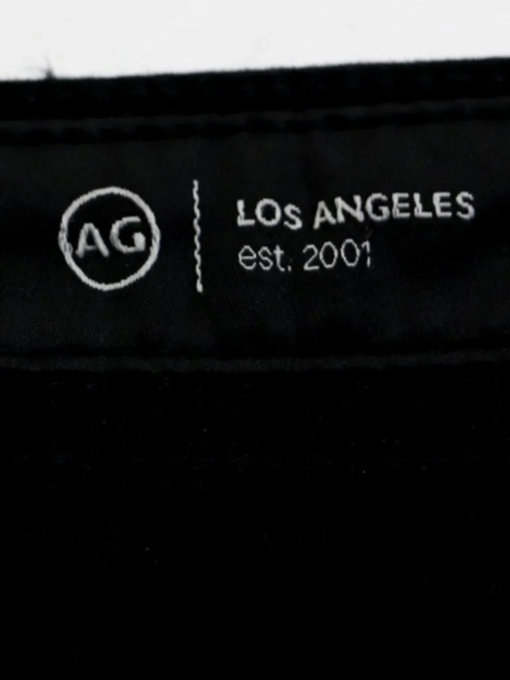 AG Tellis W38 L32 Modern Slim Pants Lightweight Italian Satin Fabric Jeans Black